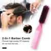Dual-Use Hair Brush Comb Portable Gentle Cleaning Compact Comfortable Fluffy Beard Comb for Broken Hair