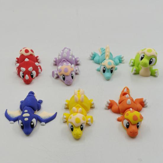 Yousheng 3D Printed Dinosaur Figurine Movable Joints Dino Fidget Toy Articulated Dinosaur Model Home Office Desktop Decoration Ornament