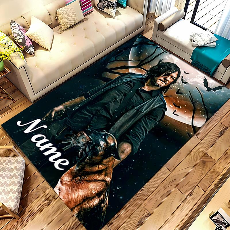 Custom personalization The Walking Dead Area Rug - Perfect For Kitchen, Bathroom,Laundry Room Decor Large Size Available,Gift All Seasons