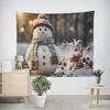 Рождество Новый год Рождественская елка Снеговик Узор Гобелен Гостиная Диван Домашний декор Гобелен