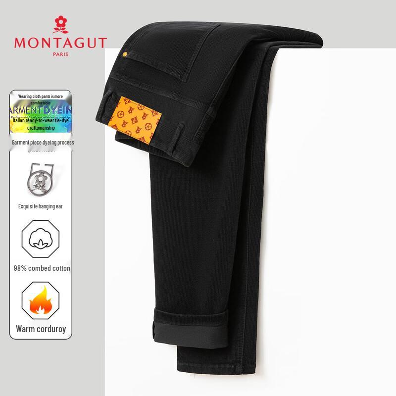 Мужские повседневные длинные брюки из вельвета MONTAGUT, 98% гребенчатого хлопка