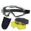 Ударопрочные очки-маска ANSI Z87.1, надеваемые поверх очков, с устойчивой к царапинам сменной линзой, защитой от запотевания и УФ-защитой.