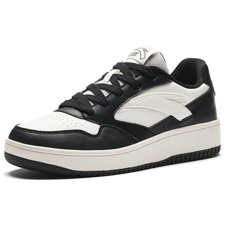 Anta Кроссовки для скейтбординга Life Series Zero Feel Panda Colorway, нескользящие, водонепроницаемые, низкие, мужские, цвет черный, белый 912318060-7