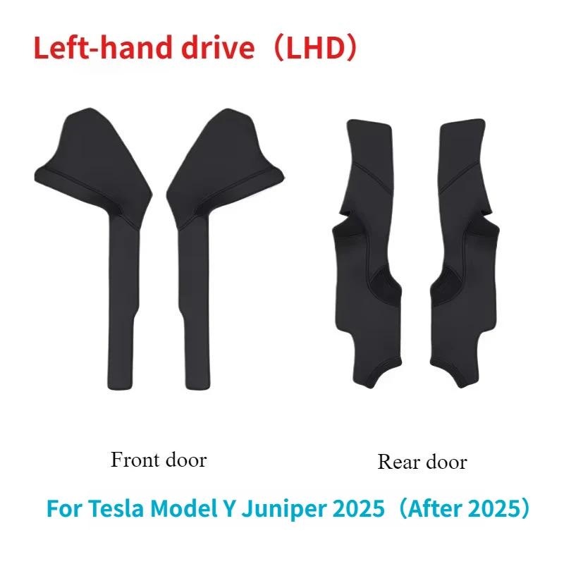 Для Tesla Model 3 Highland Model Y Juniper ПУ Передняя Задняя Накладка на Порог Двери Сиденье Защитная Накладка от Пинания Угловая Защита Аксессуары