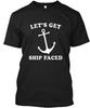 Футболка "Let's Get Ship Faced" с якорем, сделано в США, размеры от S до 5XL