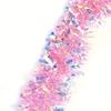 2pcs Christmas Tinsel Garland, Pink Glittering Decoration For Tree Party Wedding Supplies, Party Decor, Holiday Decor