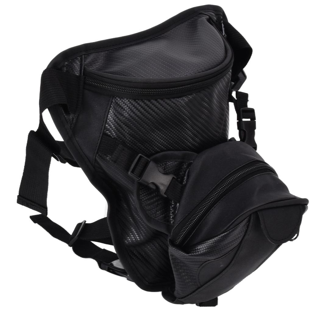 Men Leather Thigh Bag Multifunctional Drop Leg Bag Thigh Satchel for Bicycle Travel Hiking