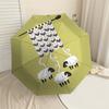 1PC knitting sheep Automatic Open/Close Umbrella with Windproof, 8-Rib Sturdy Canopy, Durable Ribs, Fashionable Design, Outdoor Accessory, Fun Prin, H