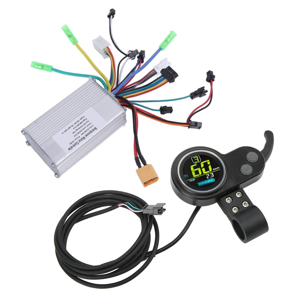 Комплект контроллера для электроскутера 350 Вт, многофункциональный контроллер для скутера с ЖК-дисплеем и ручкой газа