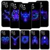 Чехол для телефона Cover для iPhone 17 Pro Max 16 15 14 13 12 11 Pro Max Plus 17AIR Ударопрочный Мягкий ТПУ Корпус Знак Зодиака Fundas Capas