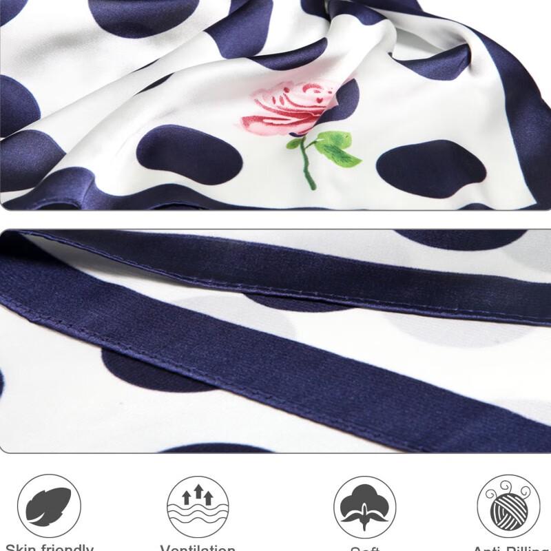 Three Dolphins WN Imitation Silk Square Scarf