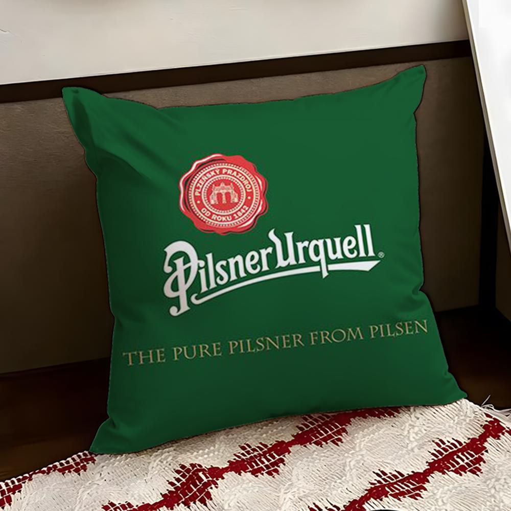 PPilsner UUrquell Cushion Cover Reversible Soft Durable Pillow Cover Home Car MultiScene Use for Daily Comfort