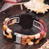 BOBO BIRD Wooden Watch Colorful Wood Watch Day Date Display Multifunctional Handmade Quartz Watch Sports Chronograph Unique Men's Women's (Ladies)