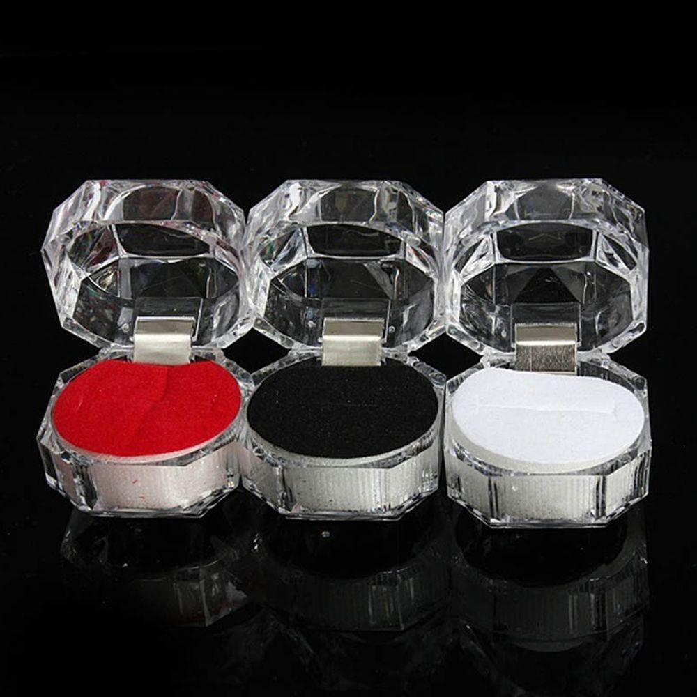 New Hot Ring Box Beautiful Jewelry Box Display Case Organizer Earrings Brooch Storage