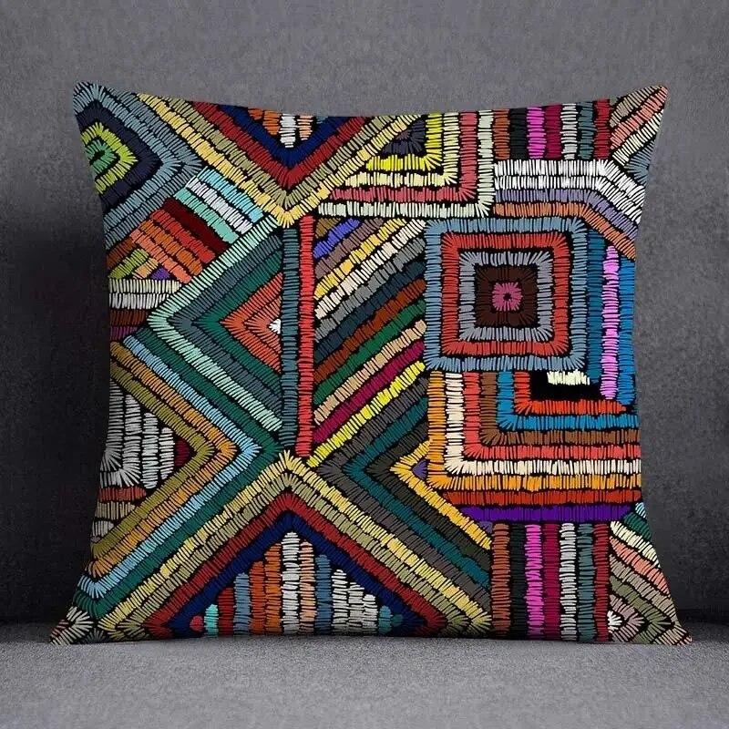 Mandala Retro Pattern Home Decoration Pillowcase Square Office Cushion Cover