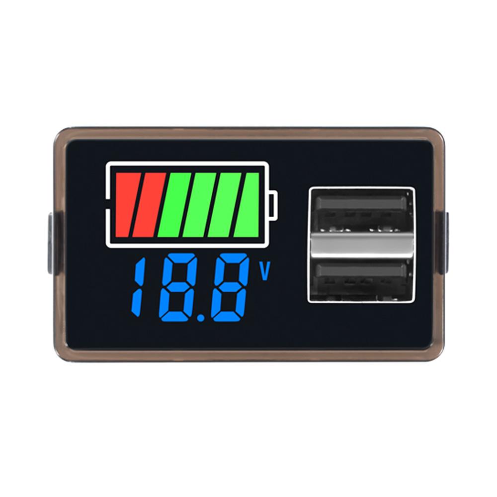 Тип C USB DC8-100V 4829 Автомобильный вольтметр Индикатор уровня заряда Измеритель емкости литиевой батареи Тестовый дисплей Светодиодный тестер