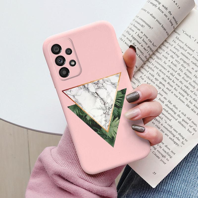 Чехол для Samsung Galaxy A53 5G A 53 Задняя крышка Защитный силиконовый Funda Модный Мраморный Каменный Текстурный Coque для Samsung A53 Capa