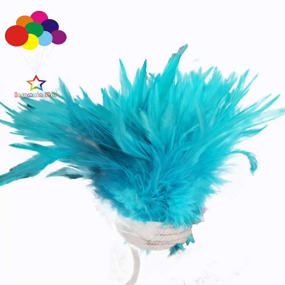 Whole 900PCS Fade Rooster Feathers Dyeing 5-6" Hackle 12-15 Cm Strung DIY Chicken Plume Jewelry Costume Hat Party Mask