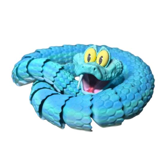 3D-печатная фигурка змеи с подвижными суставами, фигурка змеи, шарнирная модель животного, игрушка для домашнего офиса, книжной полки, украшения рабочего стола, орнамент