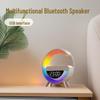 Bluetooth-динамик Mini3401 и беспроводное зарядное устройство с окружающим ночником - Многофункциональная USB-настольная лампа
