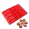 Инструмент для выпечки DIY Форма для шоколада Силиконовые принадлежности для выпечки Форма для торта Силиконовые поделки 16-гнездная круглая форма для торта в форме сердца в виде ракушки
