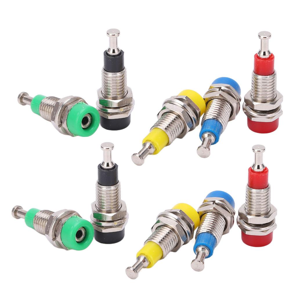 2 комплекта J.40006 2 мм позолоченный банановый гнездовой разъем для монтажа на панель для электронных устройств