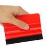 SoraVie Dual-Color (Red & Blue) Car Wrap Squeegee with Felt Edge, Wallpaper & Film Application Scraper (Red)