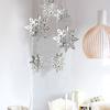 6Pcs Flower Garland Banner Home Furnishing New Year Decorations Christmas Winter Hanging Snowflakes