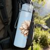 1PC Leopard Flower Blossom Mix Print 750ml Color Plastic Sports Water Bottle Leakproof Flip Straw Lid Suitable for Sports Office Home Use