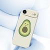 For iPhone 17 Air Case Cute Avocado Pattern Printing Straight Edge TPU Phone Back Cover