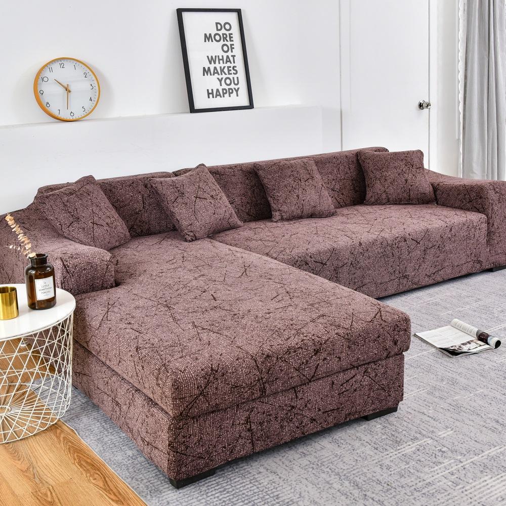 Four Seasons Printed Sofa Cover All Inclusive Elastic Sofa Dust Cover Single Double Three Or Four Anti Slip Tight Bag Seat Cushion