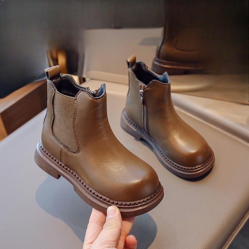 Новые осенние детские ботинки, кожаные туфли, полусапожки