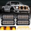 4Pcs Warning Light 18 Strobe Modes Low Power Consumption 12V-24V External Truck Side