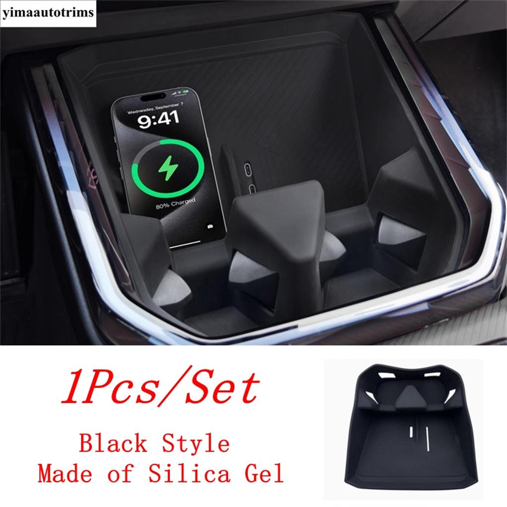 For BMW X3 G45 2025 2026 Silicone Car Water Cup Pad Central Control Gear Shift Wireless Charging Protection Mat Accessories Kit