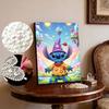Disney Pearl Painting Stitch Pearl Wizard Hat Candy Wonderland Art 5D Exquisite Landscape Sparkling Craft Home Wall Decoration DIY Handmade Gift