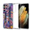 Милый художественный красивый ярко-розовый чехол для телефона Samsung Galaxy S24 S23 S22 S20 Ultra S21 FE 5G S10 S9 Plus S10E S8, прозрачный чехол
