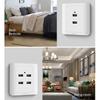 Настенная USB-розетка Практичная USB-розетка Надежная USB-вилка Функциональная Легкая зарядка устройств под рукой