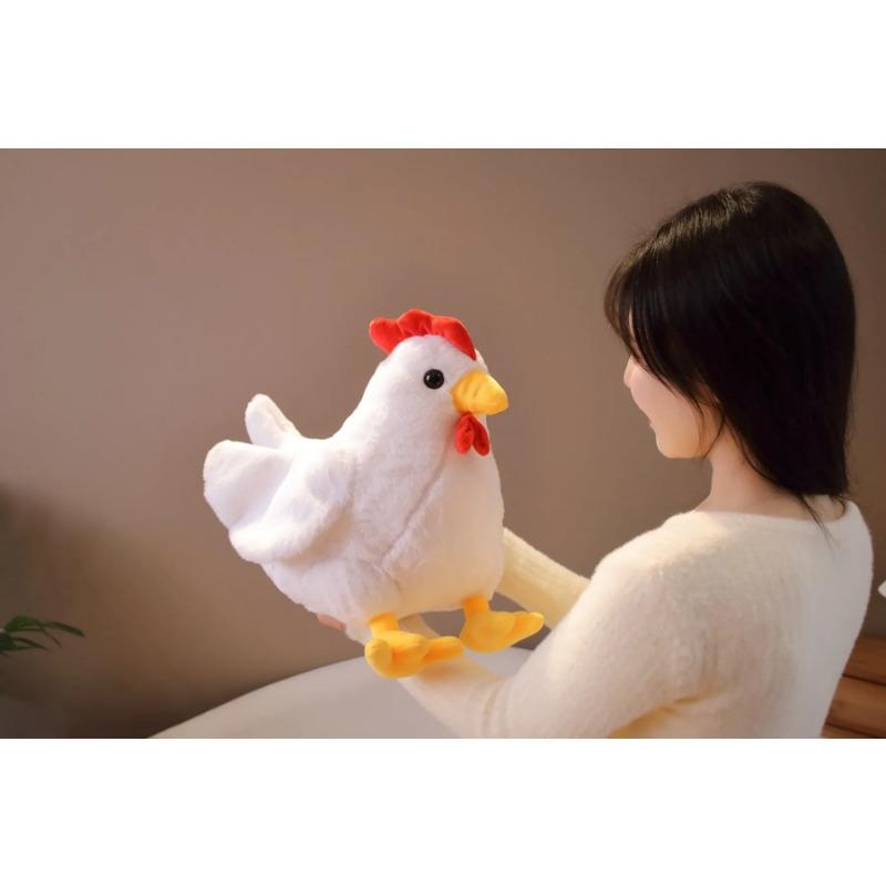Cute Chick Plush Toy Simulation Rooster Hen Soft Pillow Stardew Valley Game Stuffed Doll Kawaii Peluche Children's Gift Toy