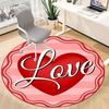 1pc Love Heart Chair Carpet for Office, Non slip, Soft and Durable Office Rug for Interior Decoration