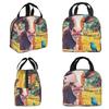 Cute Cow Fence Flower Pattern Insulated Lunch Bag for Kids School Cooler Thermal Food Box Tote Portable Lunch Boxes Container