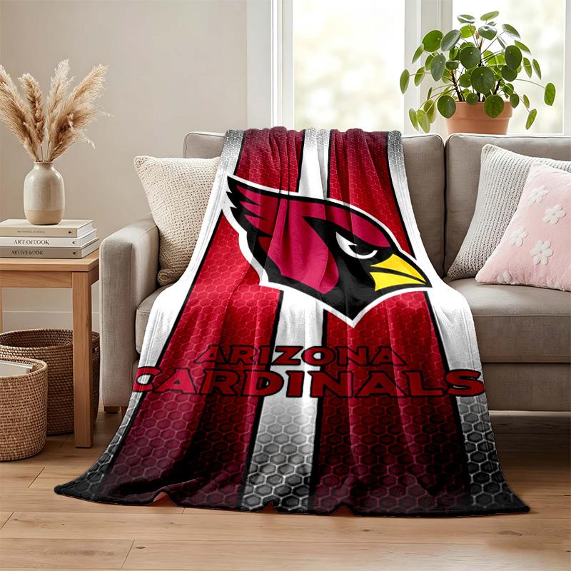 Arizona Cardinals blanket Flannel Blanket Soft Cozy Plush Throw for Sofa Bed Lightweight Home Decor