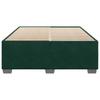 Bed Frame without Mattress Dark Green 140 x 200 cm Velvet
