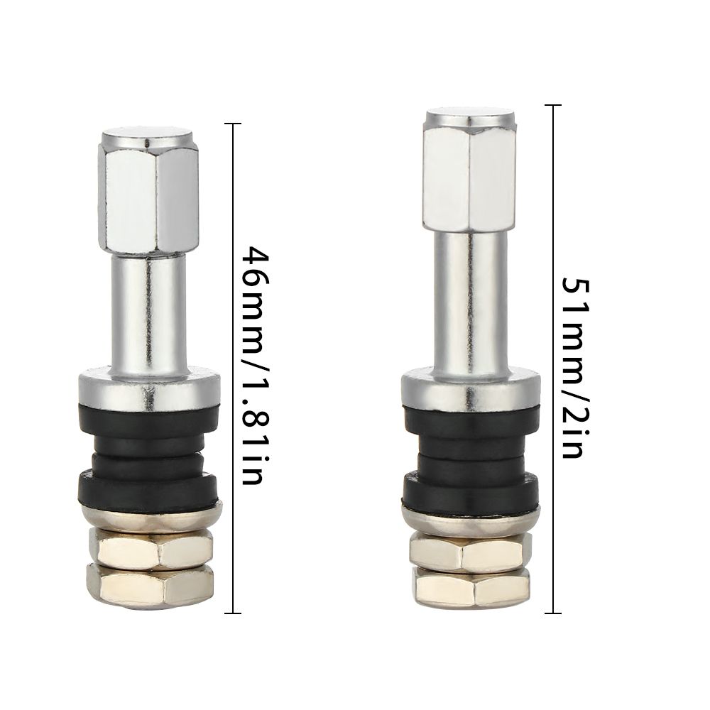 TR48E/TR43E Bolt-in Style Tubeless Wheel Tire Valve Car Tire Valve Tire Valve Stem Stem Dust Cap