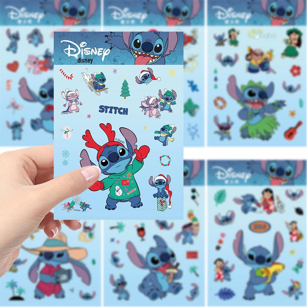 8-Sheet Cartoon Character Waterproof Jigsaw Stickers for Scrapbooking