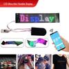 12x48 HD LED Flexible Display Screen - Bluetooth-Controlled RGB Scrolling Dot Matrix for Advertising