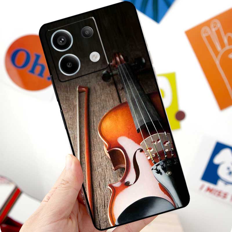 Elegant Violins Bow Sheet Music Funda For Xiaomi Redmi Note 13 10 11 12 14 15 Pro Plus Case For Redmi 15 12C 13C 14C 10C 15C
