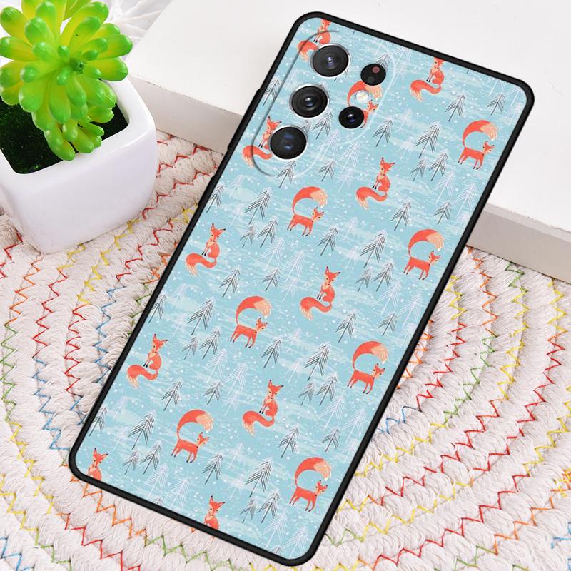 Чехол для телефона с абстрактным узором-лисой для Samsung Galaxy note 10 pro S26 Ultra S23 S24 FE S25 S21 S22 PLUS ударопрочный