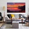 Landscape Pictures Seascape Posters Sunrise Sunset Canvas Painting Sky Fire Cloud Wall Art for Living Room Home Decor Cuadros No Frame