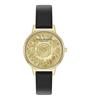 Авторизованный дистрибьютор Olivia Burton Watch Ladies 24000222 3D Flower Midi Gold Black Leather [OLIVIA BURTON]