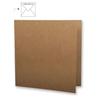 Square, Double, Kraft, FSC Rec Card. Credo, 135x270mm, 220g/m2, Sachet 5pcs, Kraft